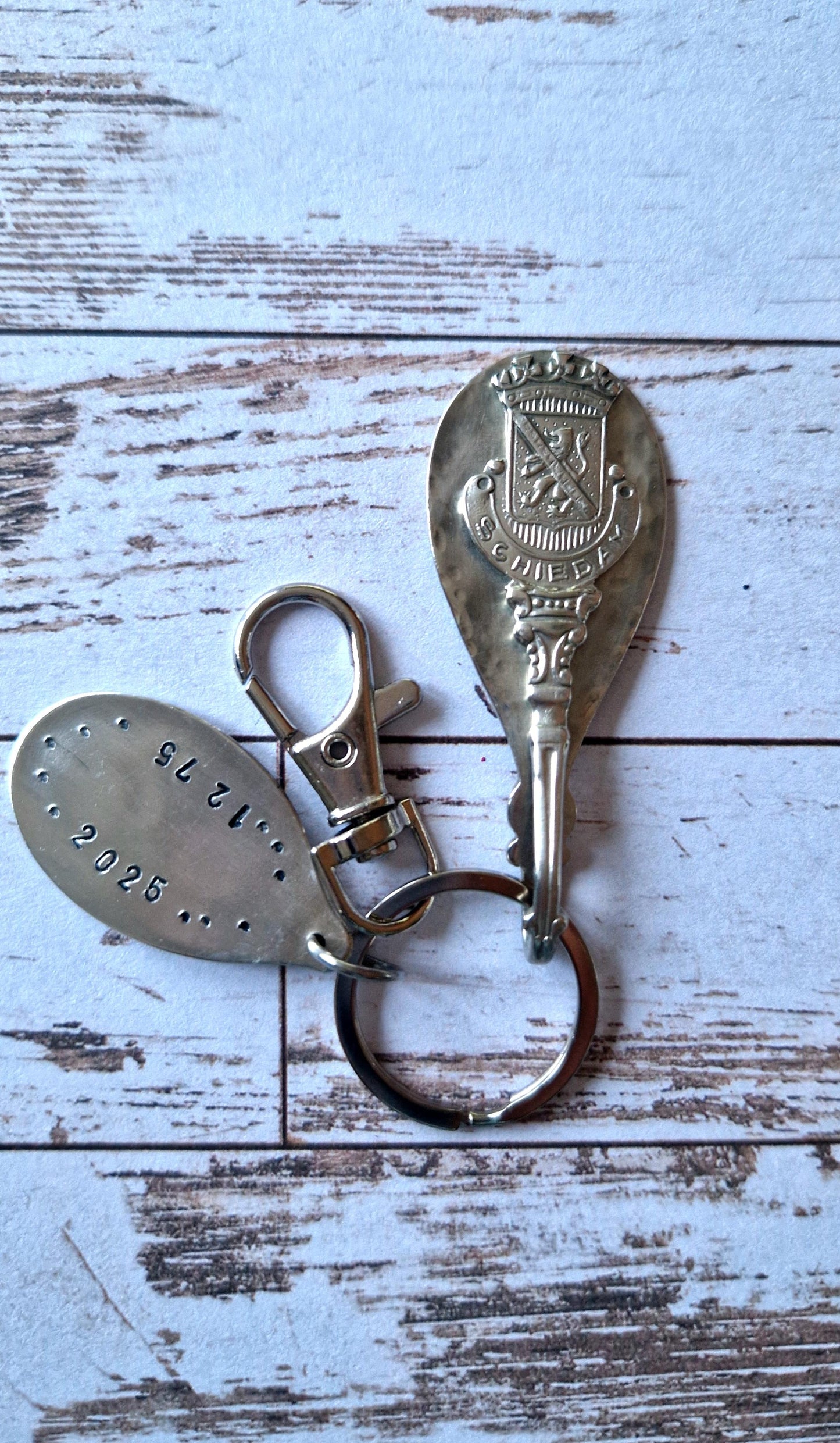 Vintage spoon key ring various cities