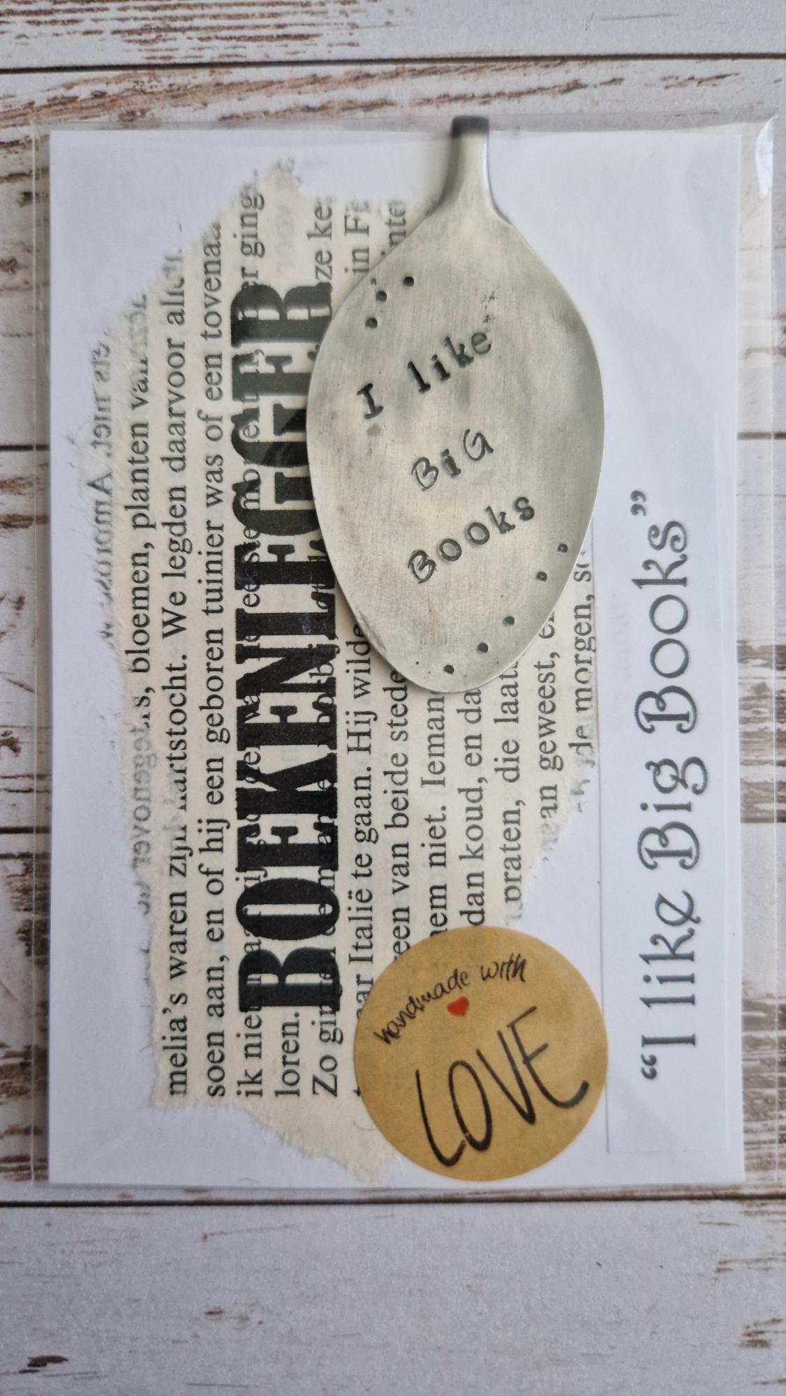 Bookmarks with hand-stamped text