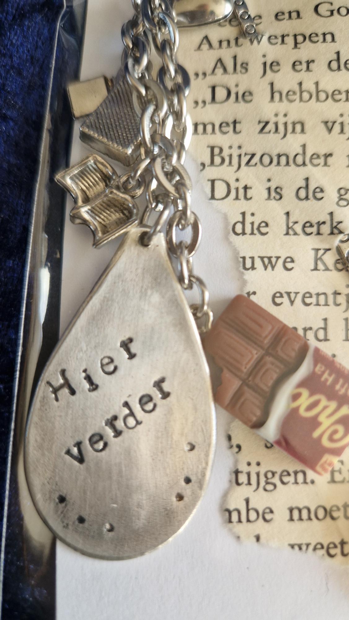 Bookmarks with hand-stamped text