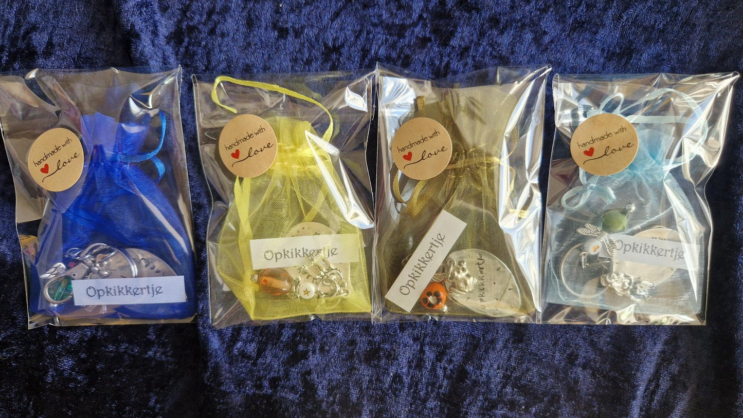 Lucky Keychain with text and angel