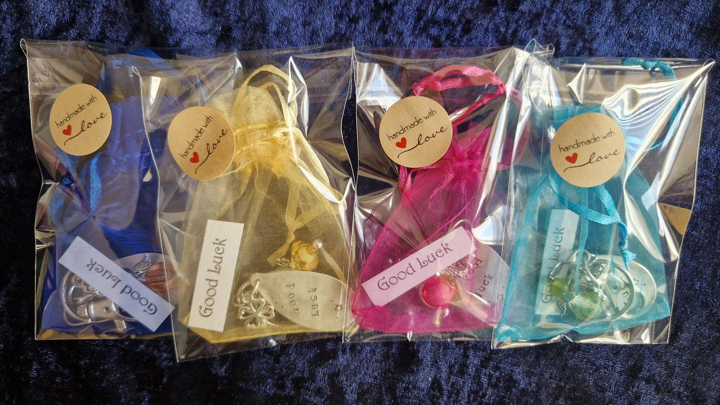 Lucky Keychain with text and angel