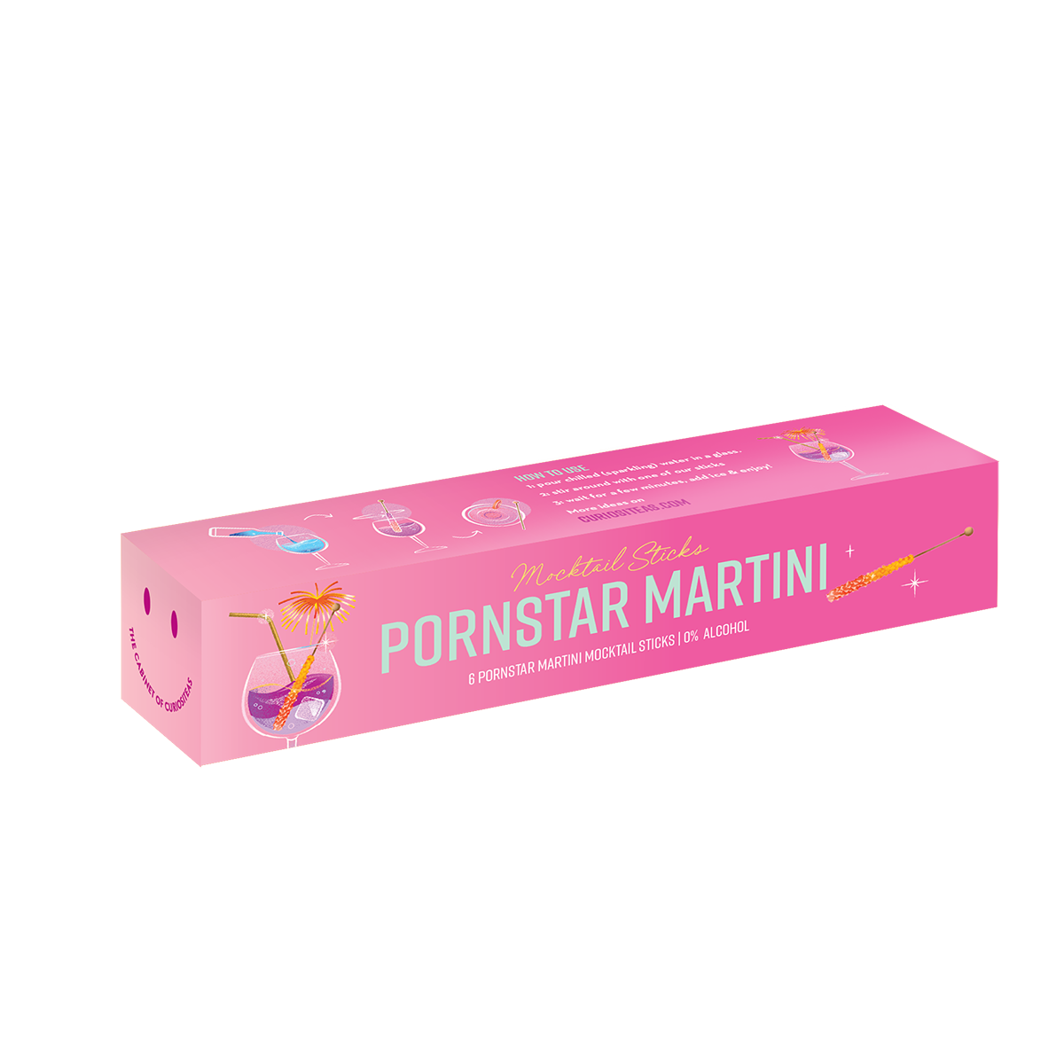 Pornstar Martini mocktail sticks Box met 6 sticks (1 stuk)