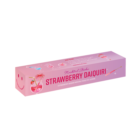 Strawberry Daiquiri mocktail sticks Box met 6 sticks (1 stuk)