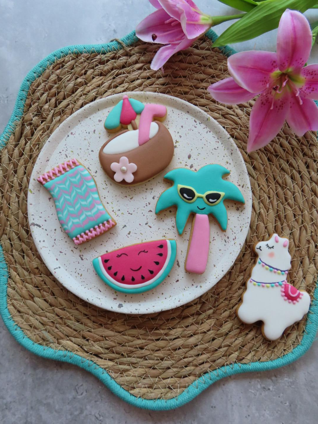 Basic cookie decorating workshop, Summer/Tropical theme - July 22