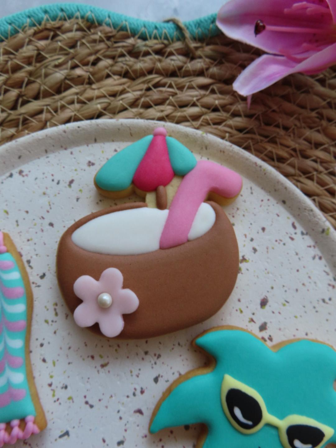Basic cookie decorating workshop, Summer/Tropical theme - July 22