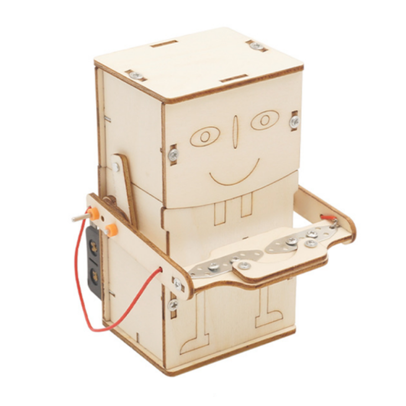 Bouwpakket Robot munteneter/spaarpot- Science Kit
