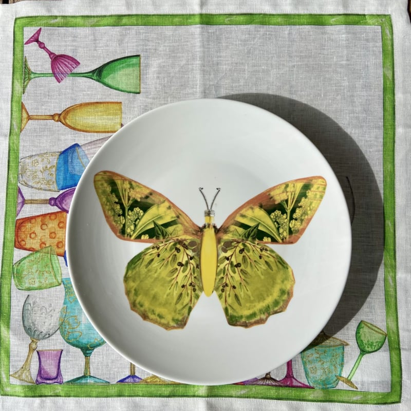 La Dolce Vita di una Farfalla – Piatti Maxi | Set van 4 Maxi Borden