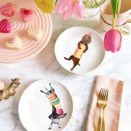 Sweet Wieners - Set van 6 gebaksbordjes