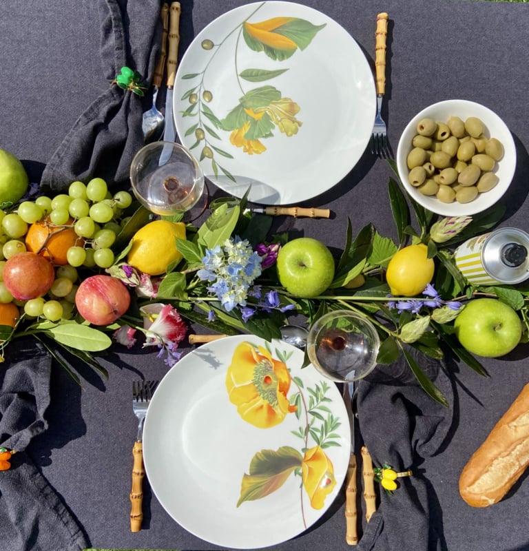 Botanical Wonders | Set van 4 Dinerborden