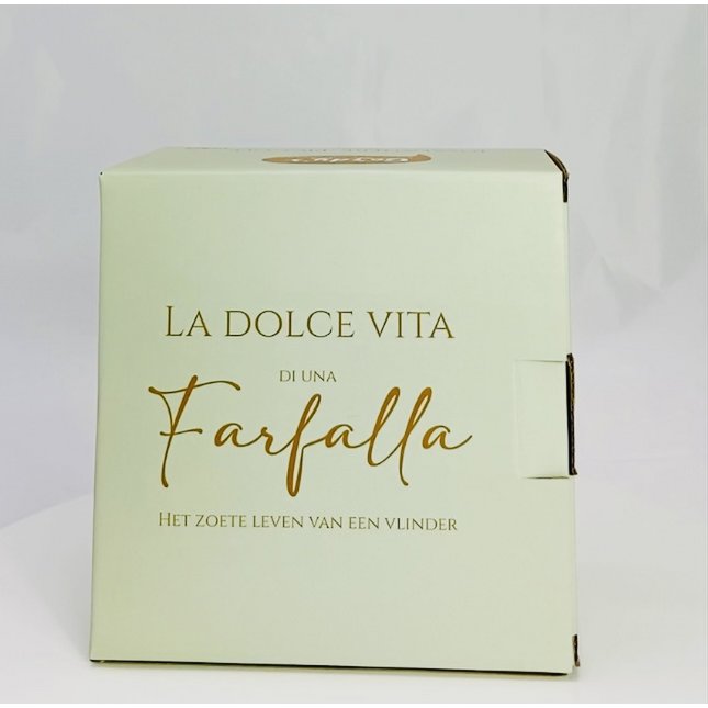 La Dolce Vita di una Farfalla – Insalatiere Piccole | Set van 4 Porseleinen Schaaltjes