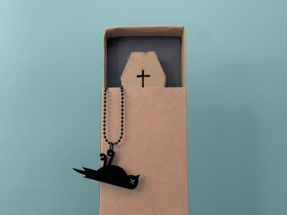 Dooie Mus Ketting - zwart