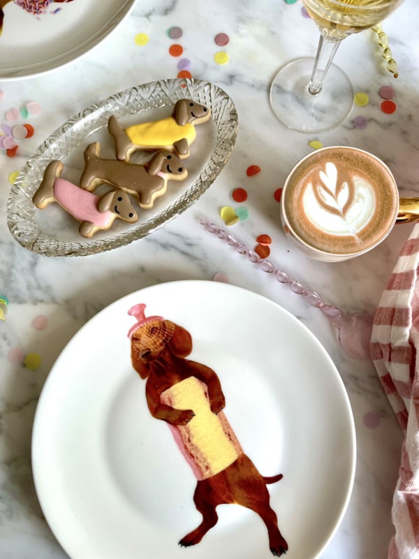 Sweet Wieners - Set van 6 gebaksbordjes