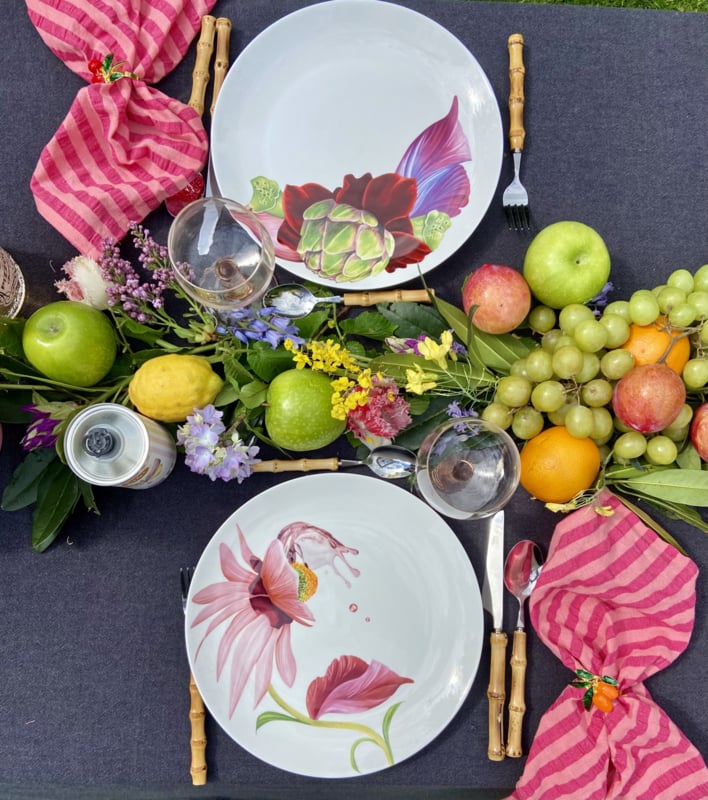 Botanical Wonders | Set van 4 Dinerborden