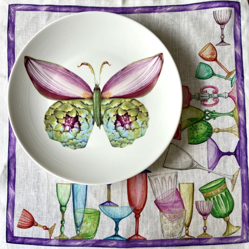 La Dolce Vita di una Farfalla – Piatti Maxi | Set van 4 Maxi Borden