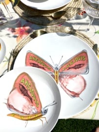 La Dolce Vita di una Farfalla – Piatti Maxi | Set van 4 Maxi Borden