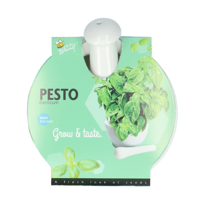 Grow gift Vijzelset Pesto, Basilicum