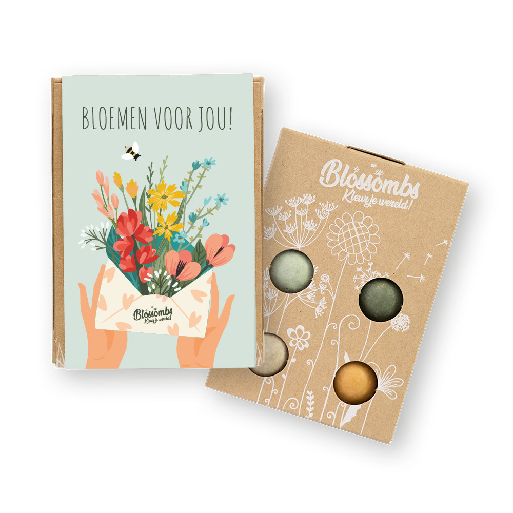 Blossombs - Gift Box mini 4 zaadbommetjes