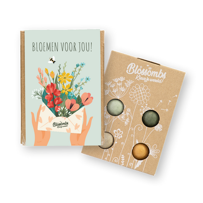 Blossombs - Gift Box mini 4 zaadbommetjes