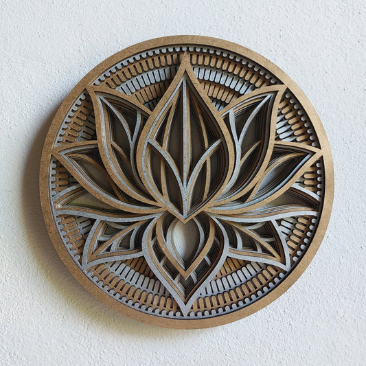 Mandala Lotus Bloem - rond