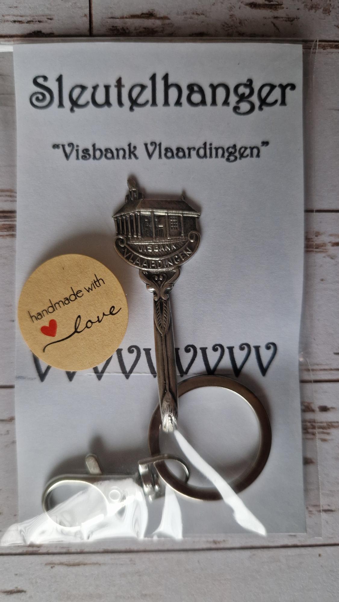 Sleutelring van vintage lepeltje diverse steden