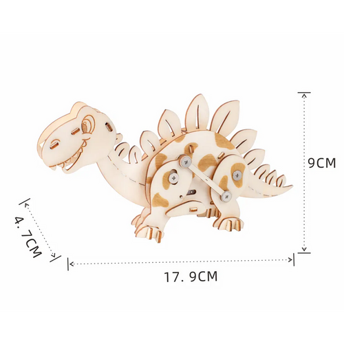 Construction Kit Wind-up Stegosaurus - Mechanical