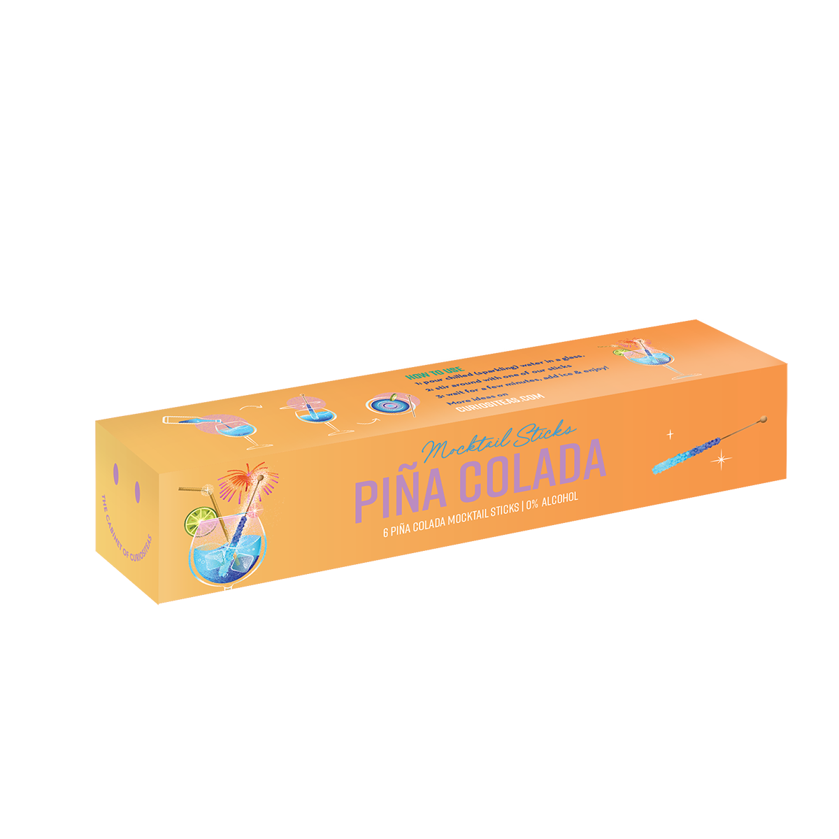 Pina Colada mocktail sticks Box of 6 sticks (1 piece)