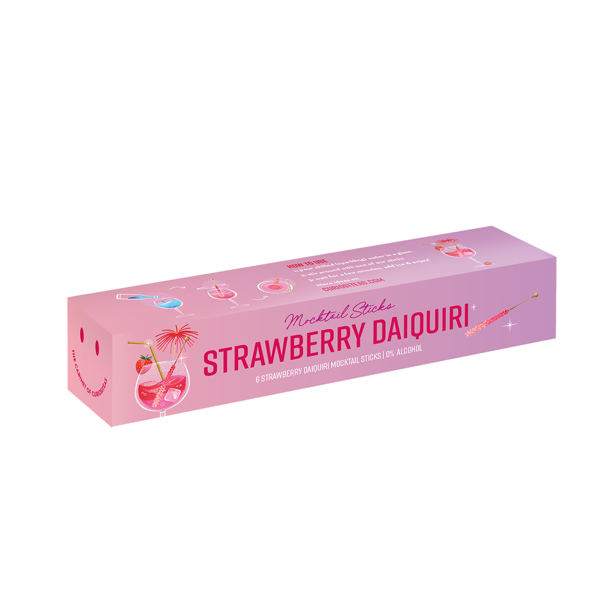 Strawberry Daiquiri mocktail sticks Box with 6 sticks (1 piece)