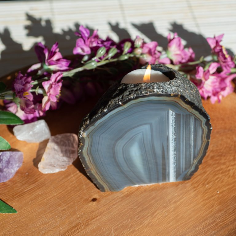 Tea light holder Agate