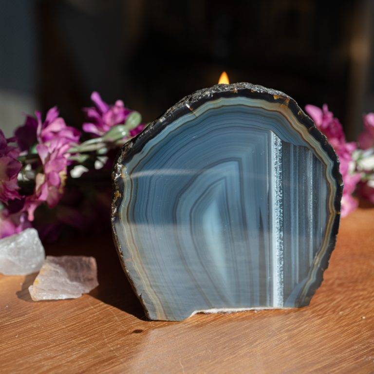 Tea light holder Agate