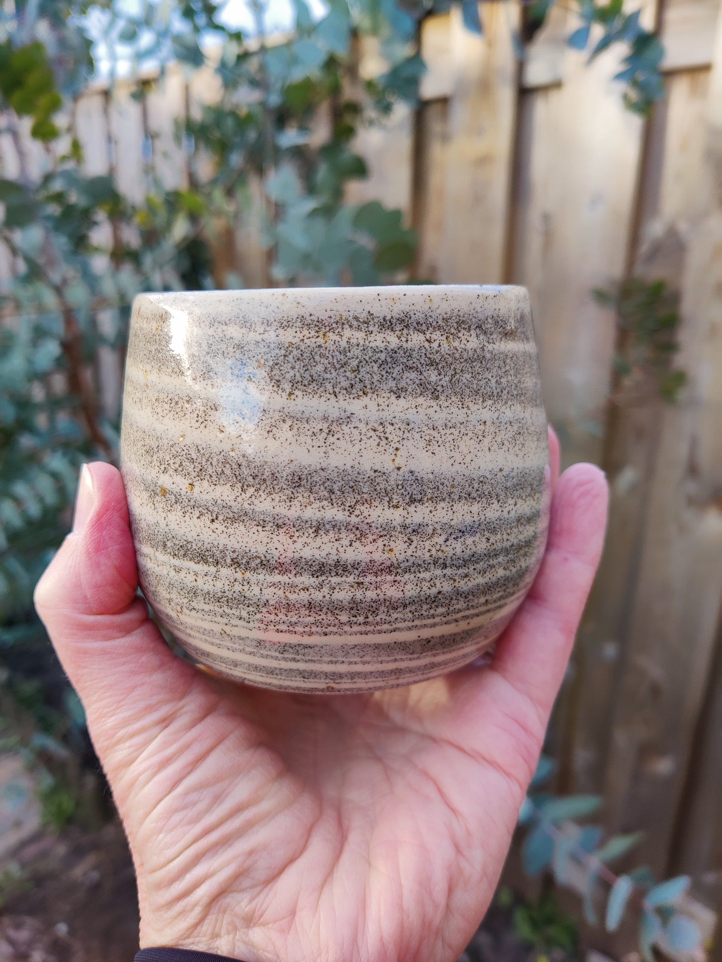 Mug made of 2 types of clay