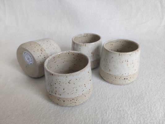 Espresso cup white/speckled