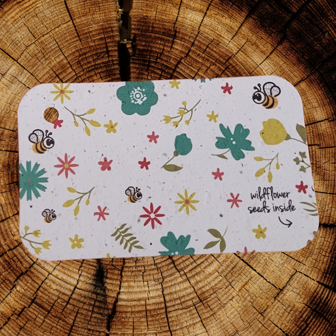 Plantable gift cards