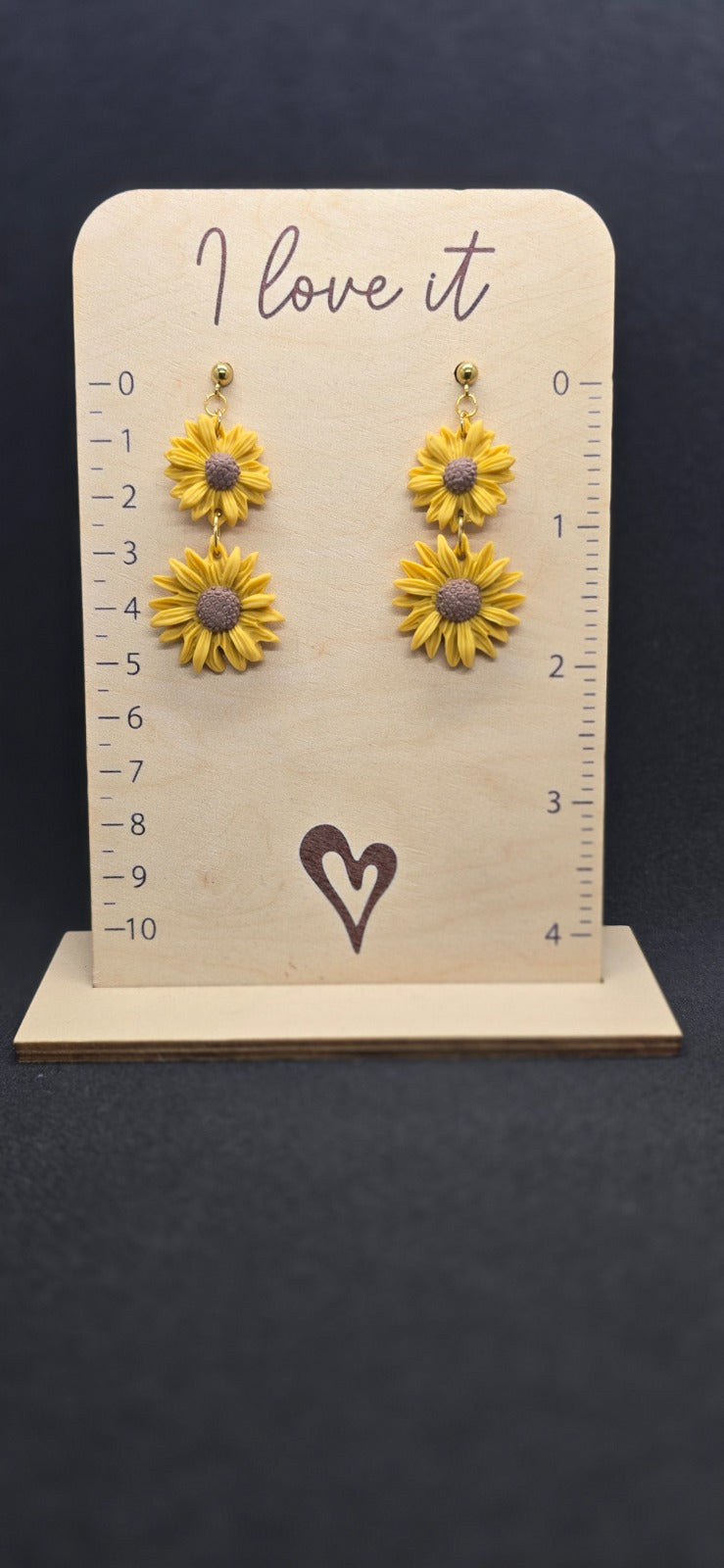 Sunflower earrings