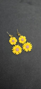 Sunflower earrings