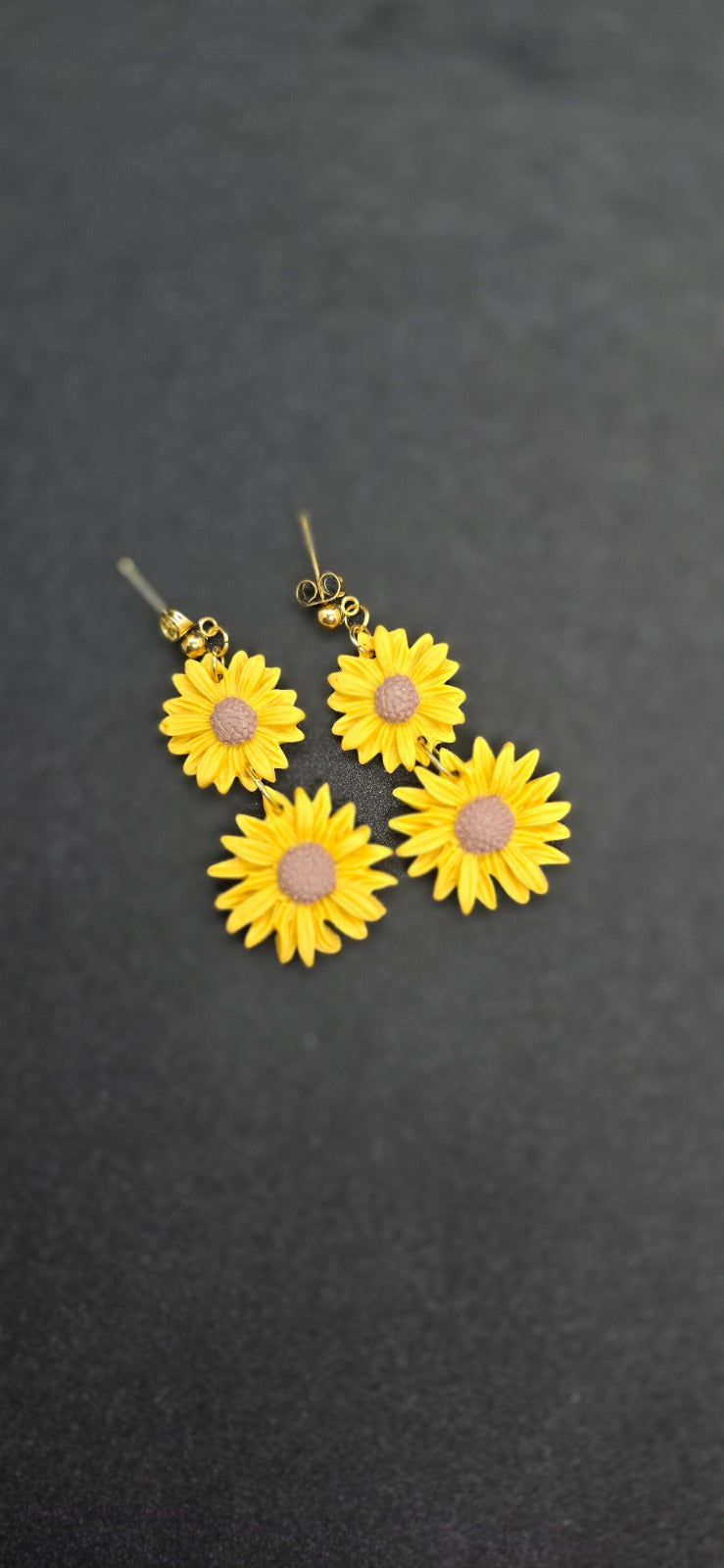 Sunflower earrings