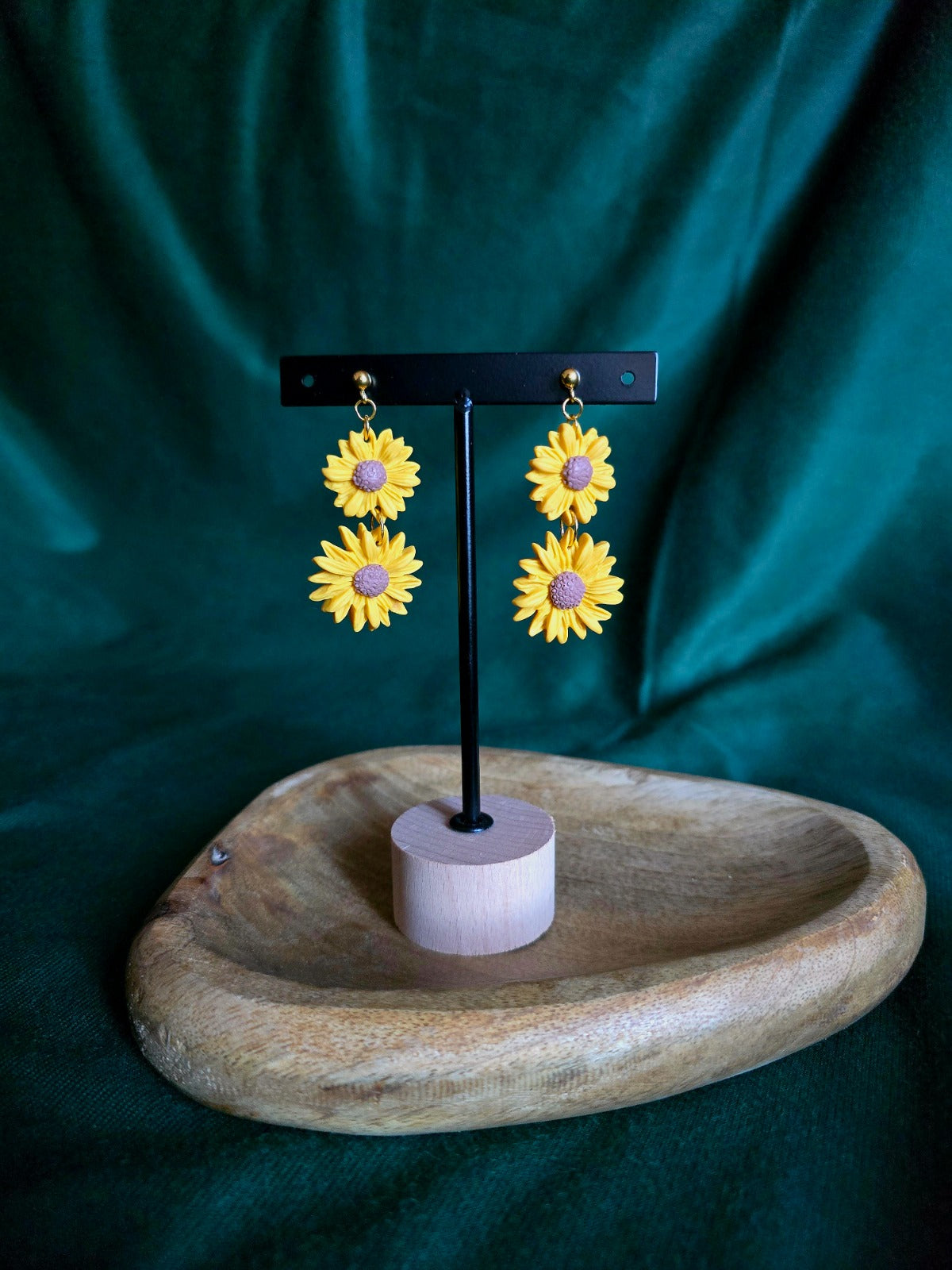 Sunflower earrings