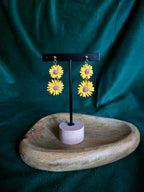 Sunflower earrings