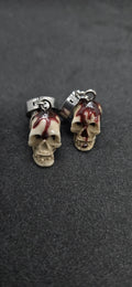 Bloody skull oorbellen