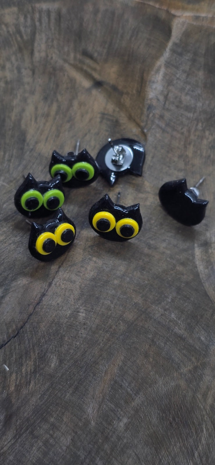Mini katten oorbellen set