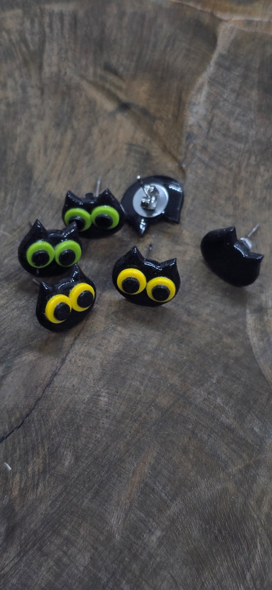 Mini katten oorbellen set