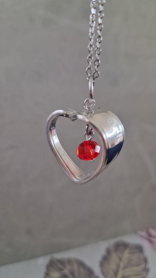 Spoon Handle Pendant Heart