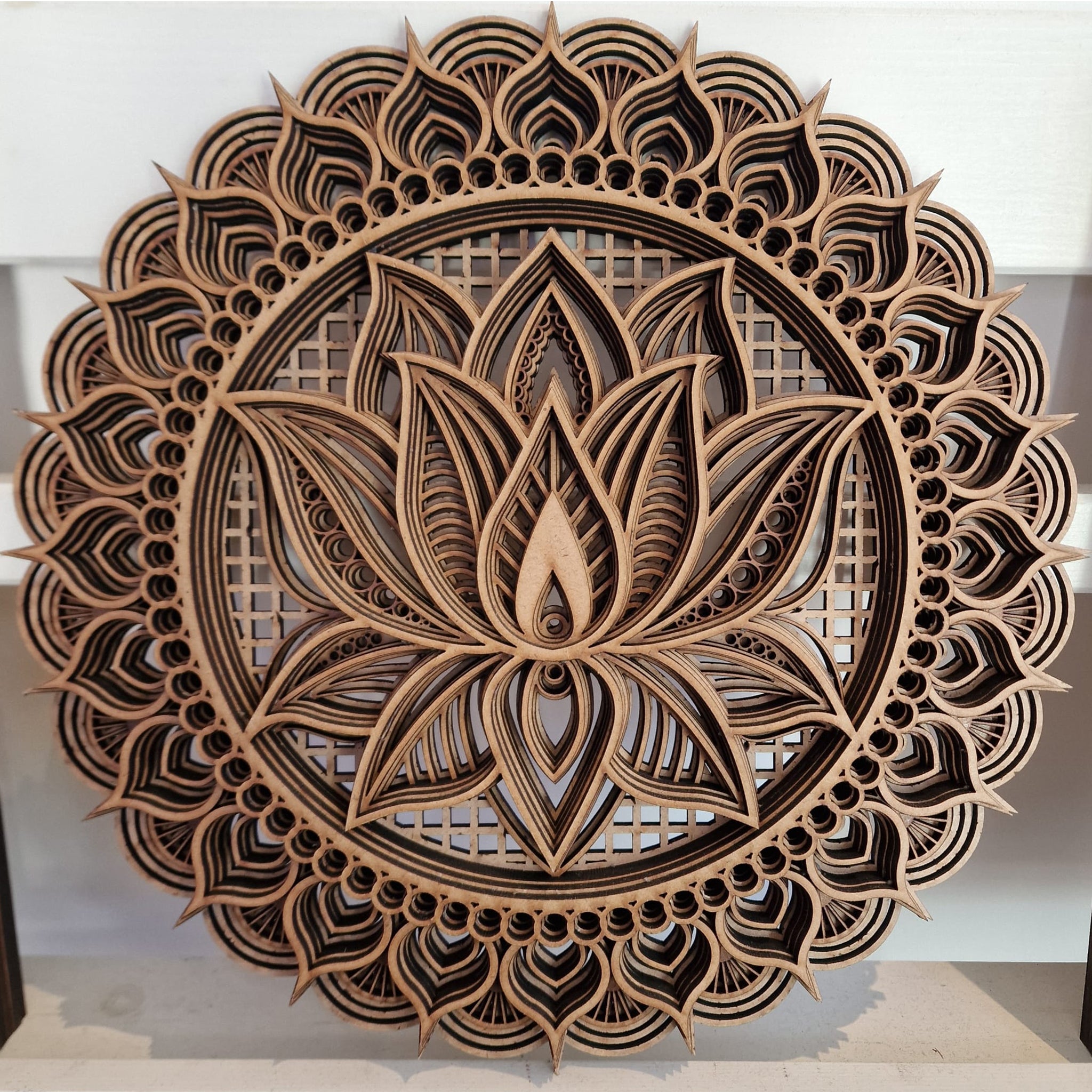 Mandala Lotus Flower - round