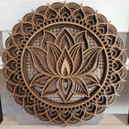 Mandala Lotus Flower - round
