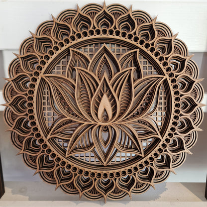 Mandala Lotus Bloem 2 - rond