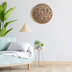Mandala Lotus Flower - round