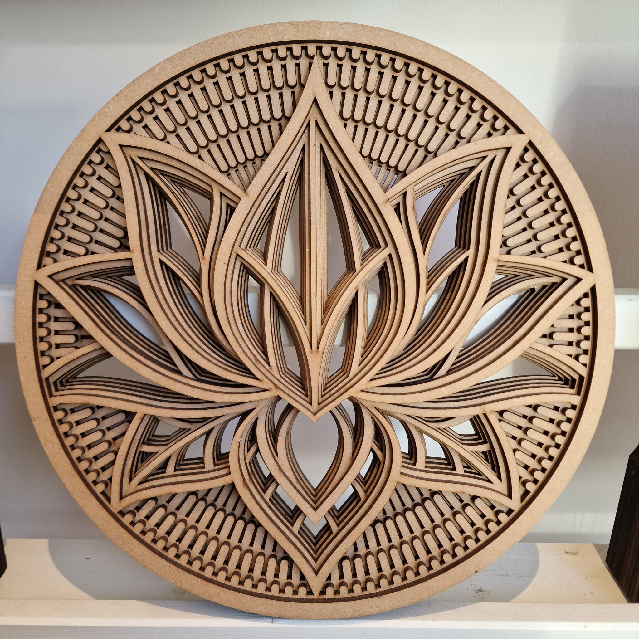Mandala Lotus Flower - round