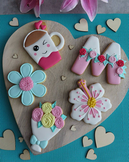 Basis Workshop koekjes decoreren, thema Moederdag - 2 mei