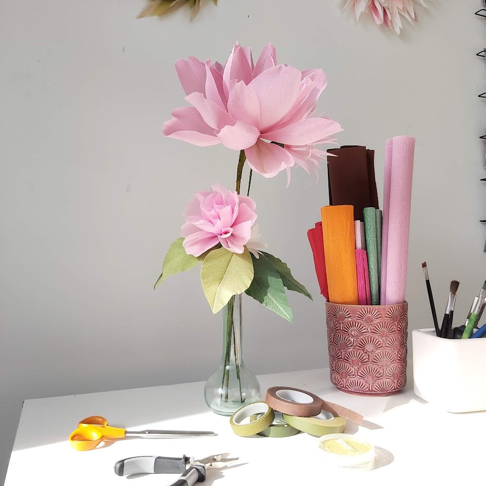 Workshop Papieren Bloemen - 4 januari middag