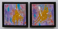 Abstract schilderij tweeluik