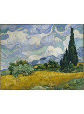 Vincent van Gogh – Wheatfield with Cypresses Art Socks
